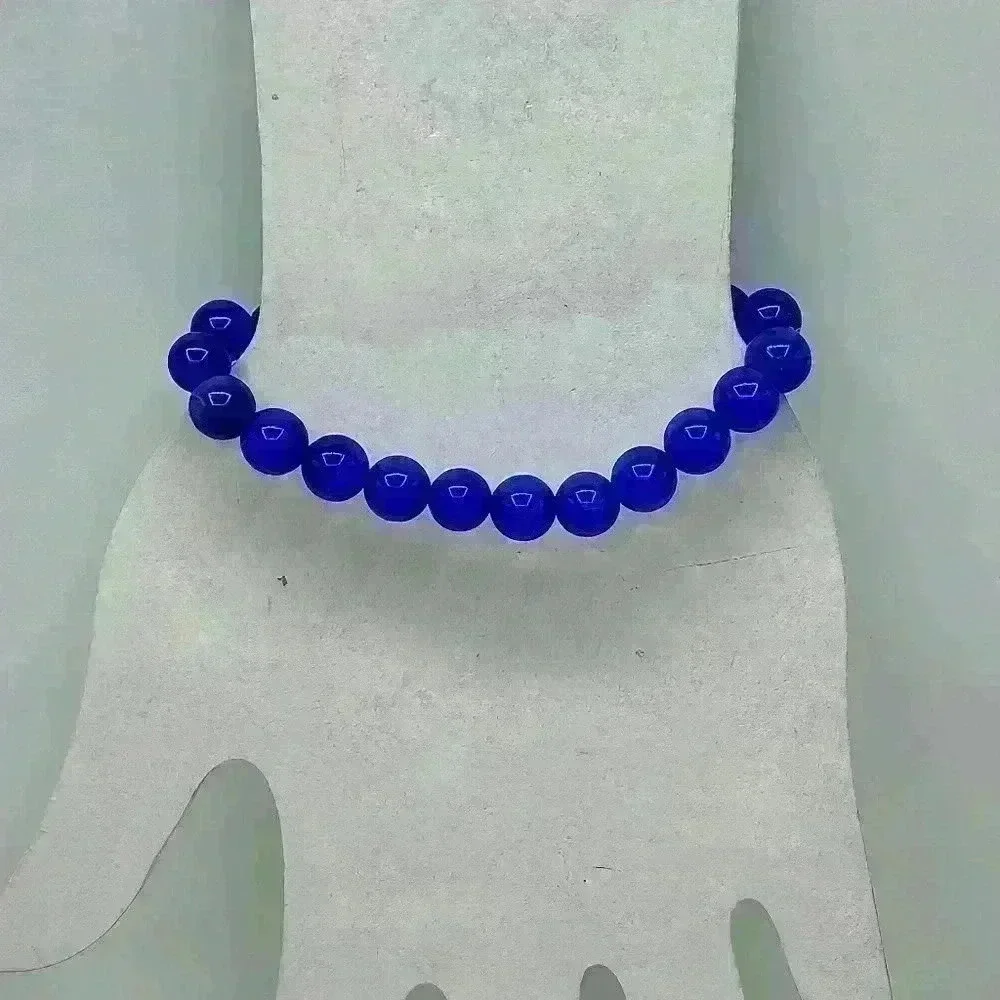 Vibrant Blue Beaded Fashion Statement Bracelet